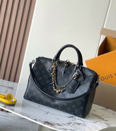 LOUIS VUITTON SPEEDY SOFT 30 BAG ORIGINAL CALFSKIN &AMP; FULL STEEL HARDWARE 30×21×17CM